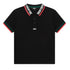 DKNY Black Logo on Collar Polo w/ Contrast Trim