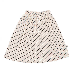 Wynken Milk Diagonal Stripe Luna Skirt