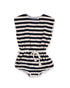 Bonnie & The Gang Ink Stripe Terrycloth Romper