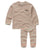 Sproet and Sprout Caf Squirrel Squad Waffle Sweatshirt & Ivory Stripe Legging Set