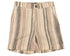 Belati Nougat Linen Stripe Shorts