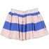 Piupiuchick Light Pink & Blue Stripes Textured Jersey KNEE LENGTH Skirt