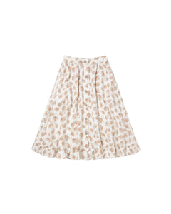 Rylee + Cru Ivory Palm Oceanside Skirt