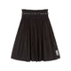 DKNY Black Pleated Midi Skirt