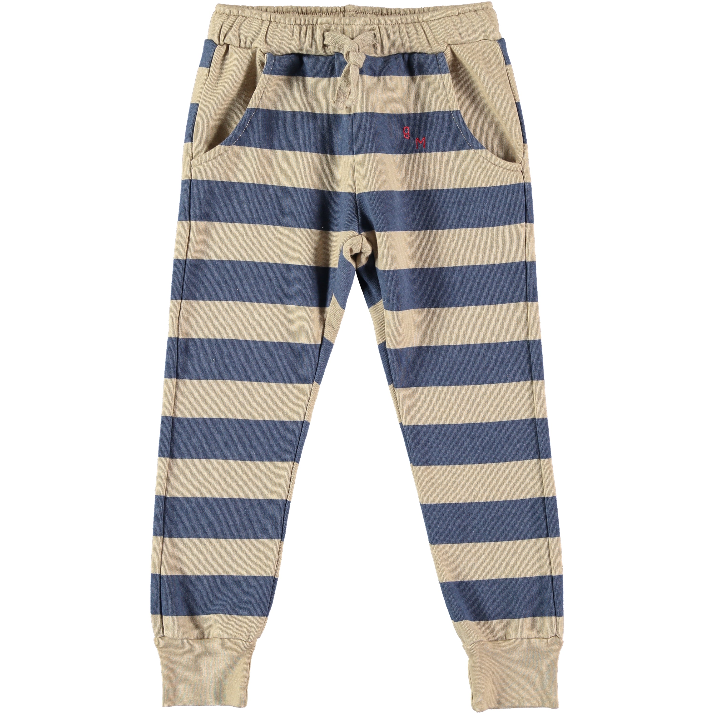 Bonmot Fog Fleece Striped Pants – Buttons and Bows
