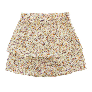 Kipp Stone Floral Pleat Skirt