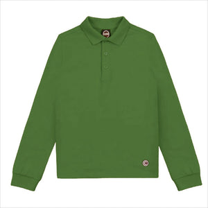 Colmar Long Sleeve Hill Green Solid Polo