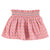 Piupiuchick Pink w/ Little Flowers Embroidered Waistband Mini Skirt
