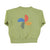 Piupiuchick Sage Green w/ "Calming Storm" Baby Print Sweatshirt