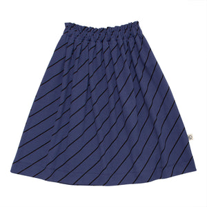 Wynken Blue Diagonal Stripe Luna Skirt