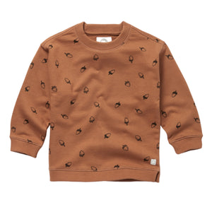 Sproet and Sprout Lion Acorn Print Sweatshirt