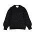 Petite Amalie Crochet Sweater Black