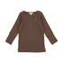 Lil Legs Fashion Taupe Henley Tee