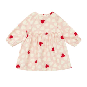 Bonton Coeur Rose Heart Mini Velour  Folie Baby Dress