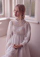 Petite Amalie White Long Heirloom Dress