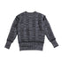 Belati Denim Marled Rolled Edge Detail Knit Sweater