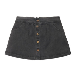 Tocoto Vintage Black Long Denim Skirt
