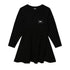 DKNY Black Jersey Long Sleeve Dress