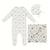 Bee and Dee Spring Lake / White Floral Cotton Take Me Home Set