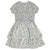 Klai Taupe Floral Smocked Dress 6 and up is 3/4 sleeve