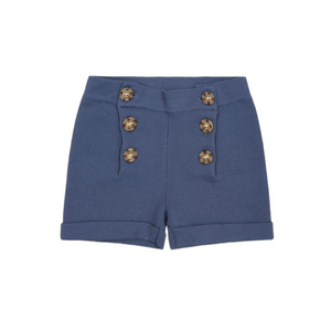 Sweet Threads Dark Blue Knit Shorts